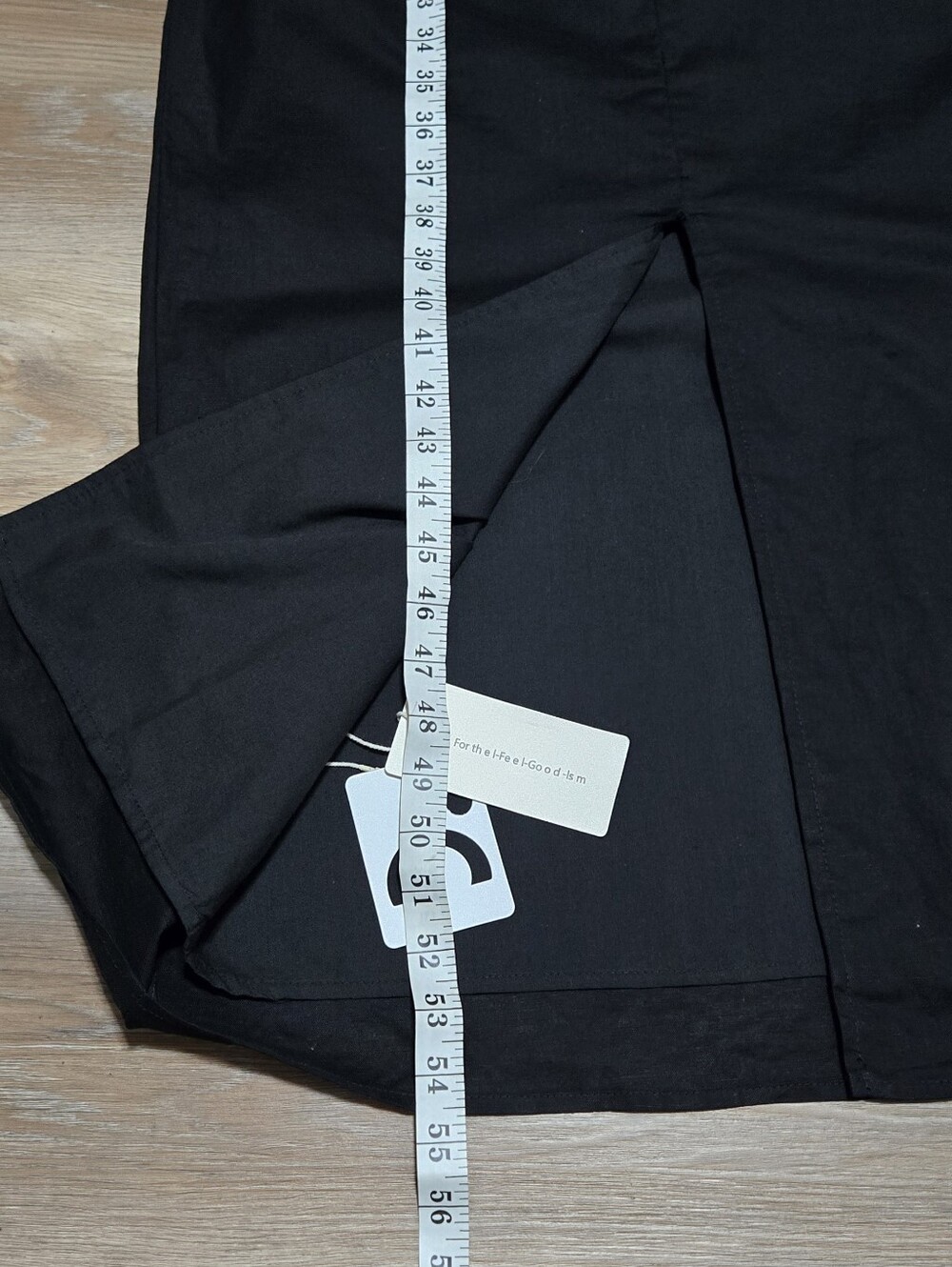 NWT Commense Linen Cowl Neckline Elegant Black Sleeveless Sheath Dress - Size M - Picture 9 of 15